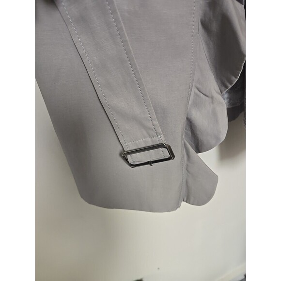 Guess Dark Gray Women's Polyester Wool Blend Coat Sz Medium RN 54163 W/belt - Picture 5 of 10